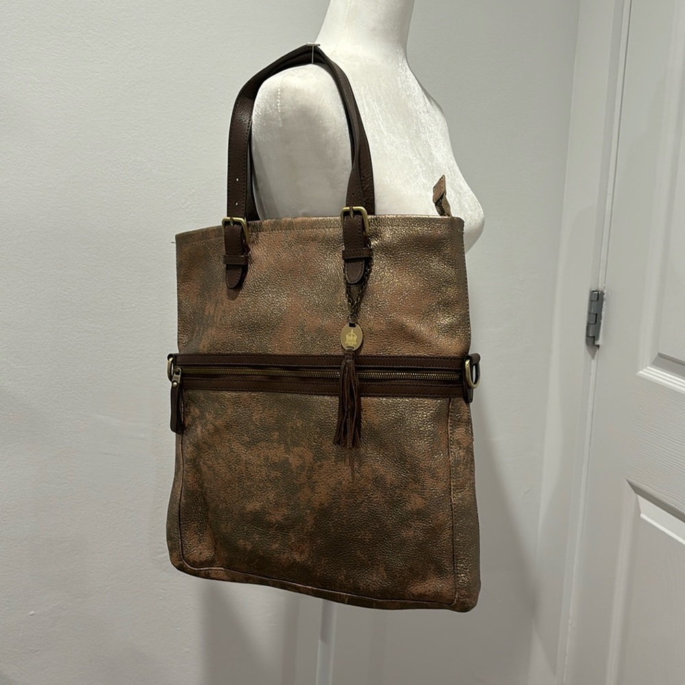 Crown vintage distressed tote